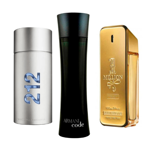 212 Men NYC, Paco Rabanne One Milion, Armani Code Homme 100ml